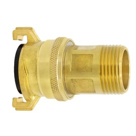 VARIOSAN Geka System 14016 Suction and High Pressure Coupling 1 Inch Male Thread Blank Brass