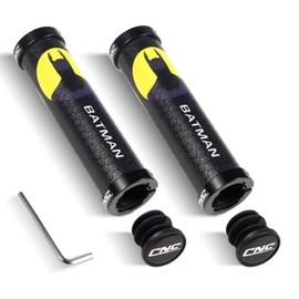 CHOOEE Mountain Bike Handlebar with Double Lock On Clamp，Bicycle grips Anti-Slip Rubber Mtb Grips,22mm Cycling Handlebar for MTB/BMX