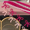 Pink Mini Felt Ball Garland Valentines Pom Pom Garland, 6