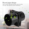 Aramox 6in Solar Powered Exhaust Fan, ABS Solar Panel Powered
