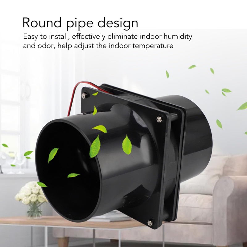 Aramox 6in Solar Powered Exhaust Fan, ABS Solar Panel Powered
