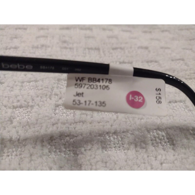 Bebe BB4178 Eyeglasses Jet 53-17-135 New