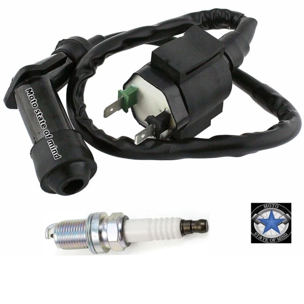 Unbranded Ignition Coil +SPARK PLUG for Honda 125 ATC125 M