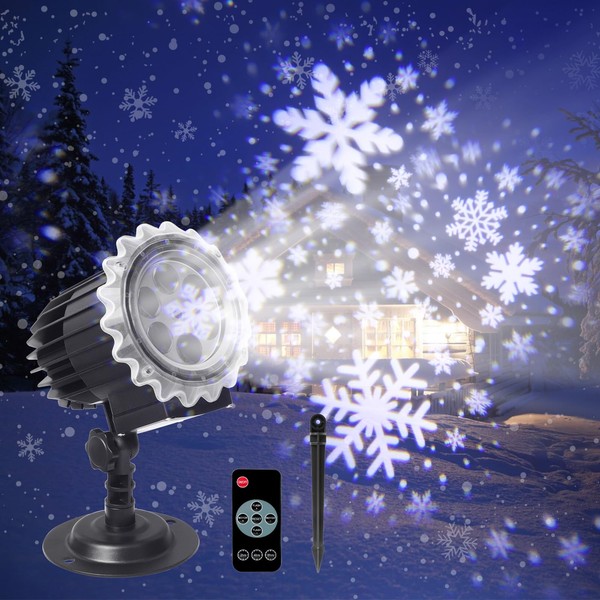 ROVLAK Projector Christmas Outdoor LED Christmas Projector Lamp IP65 Waterproof