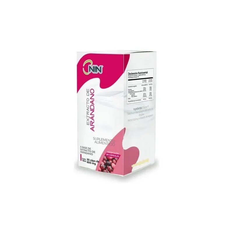Extracto Arandano Capsulas 600mg Nin