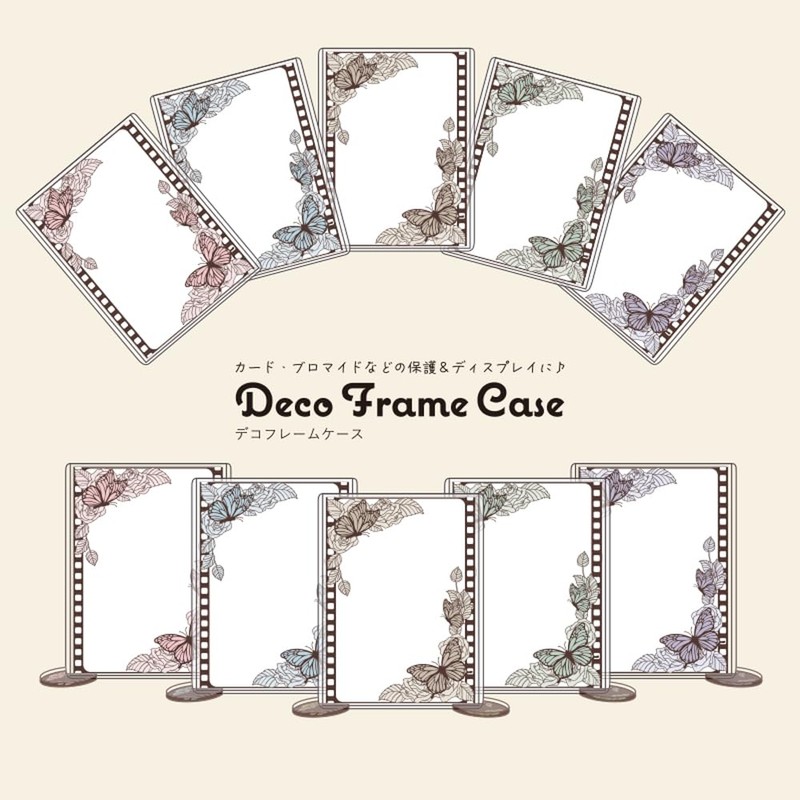 Hagoromo Deco Frame Case L Size (White Indigo Old Fashion)