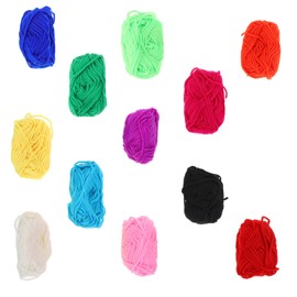 IWOWHERO 2 Pack DIY Acrylic Yarn Skeins Knit Decorative Accessories Baby Blankets Socks Toys for Beginners Experts