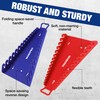 WORKPRO Magnetic Wrench Organizer, 15-Slot Gripper Reverse Wrench Holder for