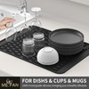 ME.FAN Silicone Dish Drying Mat for Kitchen Counter, Dish Drying
