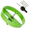 HLOFIZI 6-1/4 Inch Carbide Hole Saw with Arbor for 6”