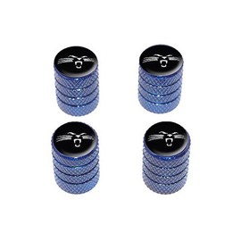 Graphics and More Panther Face - Tire Rim Valve Stem Caps - Blue