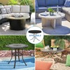 VANSHEIM Round Table Top Covers for Garden Furniture Covers Waterproof