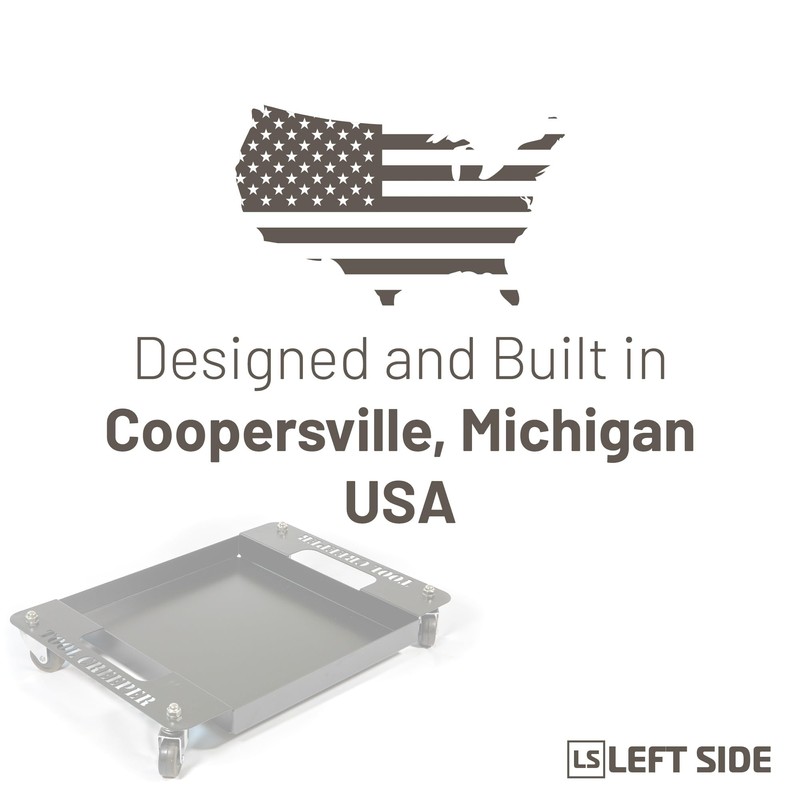 Tool Creeper Metal Rolling Tool Tray