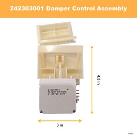 242303001 Damper Control Assembly Compatible with Frigidaire/Crosley Refrigerator, 3016452, AP5788340, PS8746718, EAP8746718, NTBE001ZA1, 242283901.