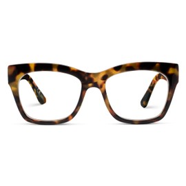 Peepers by PeeperSpecs Oprah's Favorite Women's Shine On Square Blue Light Blocking Reading Glasses - Tortoise +1.50