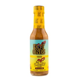 Hot Ones Los Calientes Verde Hot Sauce Made With Natural Ingredients & Fiery Flavors From Green Serrano Peppers, Orange Habanero & Apricot, 5 fl oz Bottles (1-Pack)