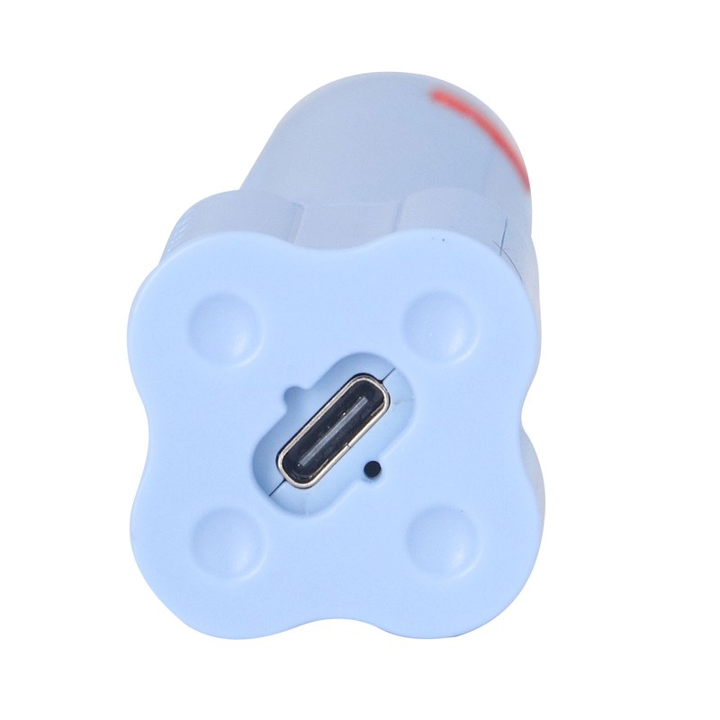 Electric Eraser Low Noise Rechargeable 2 Replaceable Refills 2.7x16cm ABS