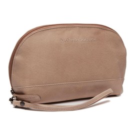 The Chesterfield Brand Torino Leather Cosmetic Bag 8 cm, Cream White, Toiletry bag