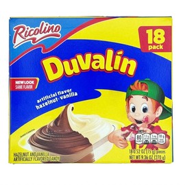 Ricolino Duvalin Creamy Mexican Candy 9.5 oz. (18 x 0.5 oz. Pieces) Snack Bonbon mexican candy - Variation: Vanilla Chocolate