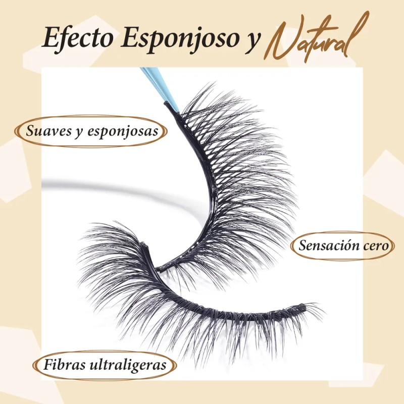 Luminlash Extensiones De Pestañas Pestañas Autoadhesi 01 Look Natural Diario
