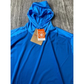 Simms Solarflex Hoody Mens XXL Blue Fishing Shirt Longsleeve Stretch UPF Outdoor