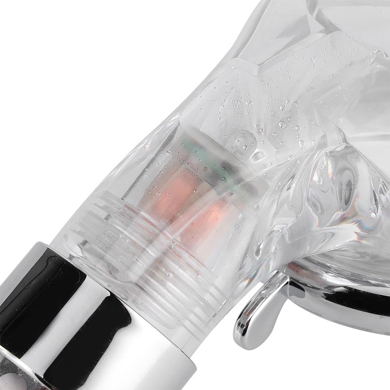 LED Negative Ion Shower Head Handheld WaterSaving Pressurized Hand Shower