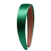 Green Satin Headbands 1 Inch Wide Silk Non Slip Headband