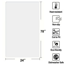 Silicone Kitchen Counter Mat by AiBOB, Heat Resistant Mat for Kitchen, Nonstick and Nonslip Countertop Protector, Waterproof Craft Table Placemat