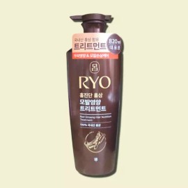 Ryeo 뷰티홈 려 홍진단 홍삼 영양 트리트먼트-손상모발용 820ml 모근강화 Beauty Home Rye Hongjindan Red Ginseng Nourishing Treatment for Damaged Hair - Hair Root Strengthening 820ml