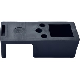 1 3/4 Wide Shower Door Wall Jamb Bumper Guide Black Pack of 2 with Screw