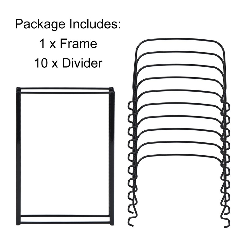 Toplife Bakeware Organiser Rack for Kitchen Cupboard or Pantry, with