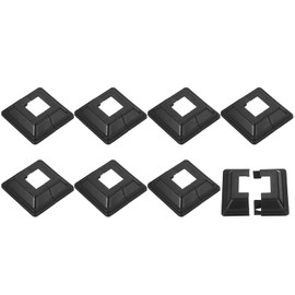 uxcell Post Skirt, 8pcs 25x25mm/1 x1 Plastic Split Style Post Base Cover Trim Skirt for Fence Stair Handrail Railing Porch,72x72mm/2.8"x2.8"(Overall)