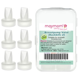 Válvula de bomba Maymom para Ameda Purely Yours Pumps; 6 Conde Patitos Para Reemplazar las Válvulas de Bomba Ameda; Fábrica de embalaje al por menor sellada; Compatible con el sistema de recolección de leche All Ameda HygieniKit