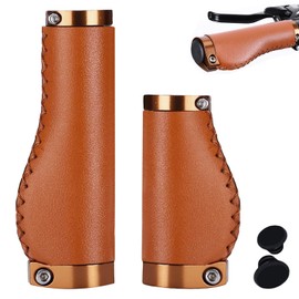 Ergonomic Aluminium Bicycle Grips for 22.2 mm Handlebars - Shock Absorbing, Non-Slip & Double Lock Lock for MTB, E-Bike, BMX, Folding Bike and Much More