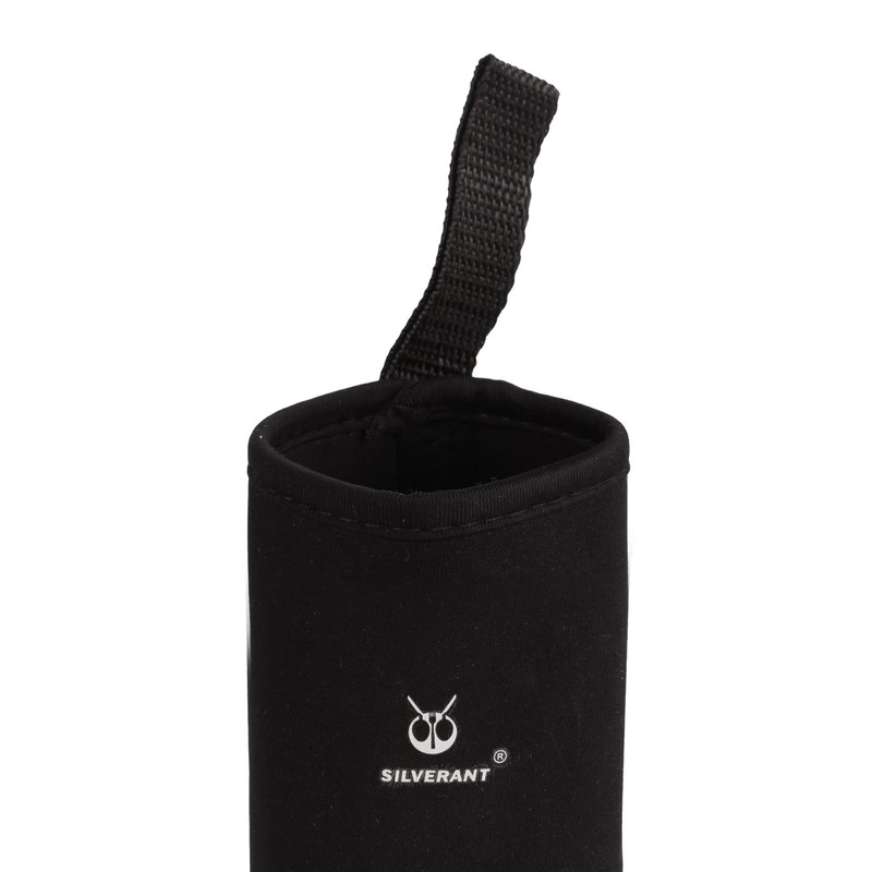 SILVERANT 800ml/28.1fl oz Titanium Water Bottle Round Insulating Thermal Sleeve