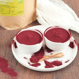 süssundclever.de® Organic Aronia Berry Powder, 700 g, from Austria, Freeze-Dried, Plastic-Free and Ecologically Sustainably Packaged