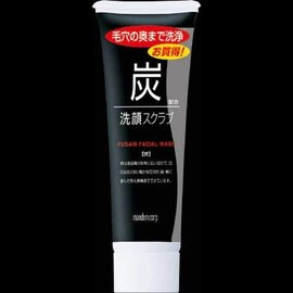 Mandom Charcoal Facial Scrub, 3.5 oz (100 g) x 2 Sets