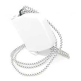 Cord Winder White Mini Swivelling with Cord Black and White, Hinge System, with Detailed Instructions (English language not guaranteed)