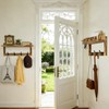 ZOESEEK 29" Coat Rack Wall Mount with Shelf, 4 in