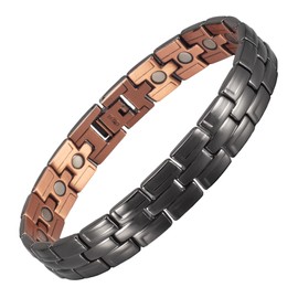 EnerCoppeX Pure Copper Bracelet for Men, Magnetic Bracelet with Magnets (K)