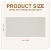sourcing map 2Pcs Anti-Tarnish Silver Cloth, 6.6 x 3.3 ft