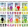 Cartoon Make a Face Stickers, 24 Pieces DIY Puzzle Stickers,