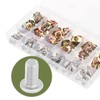 HSEAMALL Pack of 115 Metal Nuts Thread Cip Nut M4