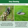 Solaradgy 4 Inch Yard Drain, Green Angled Drainage Grate for