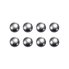 sourcing map 8pcs Precision Balls 14.5mm Diameter G10 Chrome Steel Ball for Bearings, Silver