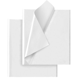 White Tissue Paper for Gift Bags - 30 Sheets of White Wrapping Tissue Paper Bulk Packaging Paper for Weddings Birthday DIY Project Christmas Gift Wrapping Crafts Decor (14 x 20 Inch)