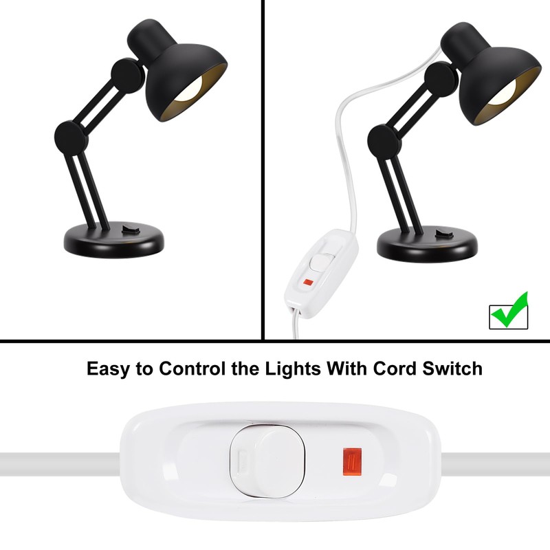 XIITIA 2pcs Inline Cord Switch, AC 250V 10A Light Switch