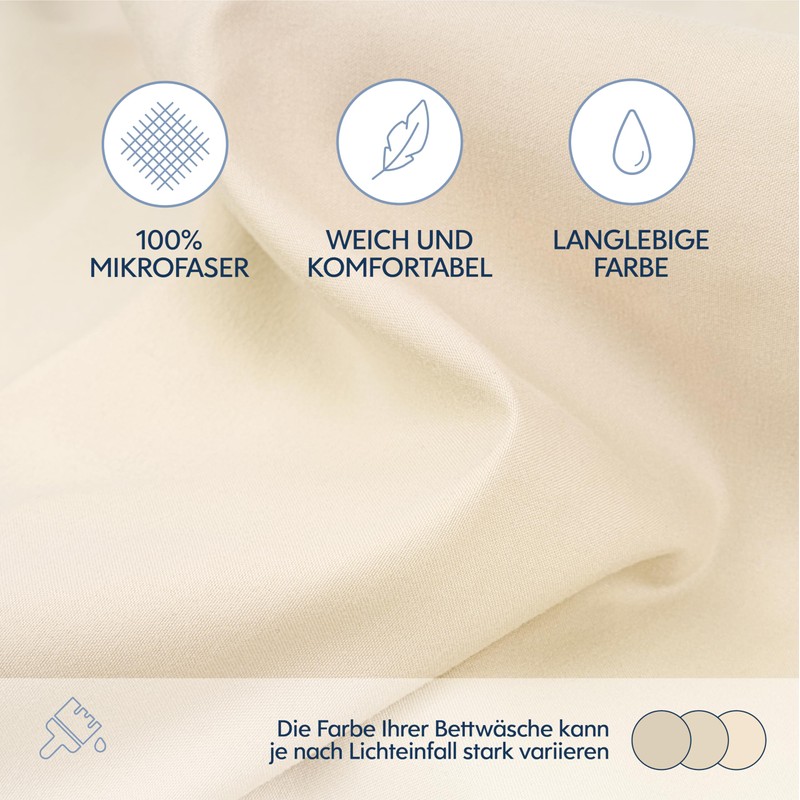 Dreamzie Fitted Sheet, 150 x 200 cm, 100% Microfibre, Bed