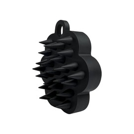 [スプレンノ] スカルプブラシ シャンプーブラシ 頭皮ブラシ シャワーブラシ マッサージ シリコン 持ちやすい お風呂 頭皮マッサージ ヘッドスパ リフトアップ ヘアブラシ (ブラック)