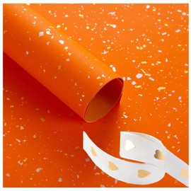 Gift Wrapping Paper With Organza Ribbon Gold Silver Foil Design with Silky Touch， Perfect for Men Women Birthday, Holiday, Wedding, Baby Shower,2 Large Sheets,Folded Flat, 30X21 Inch and 43X31Inch